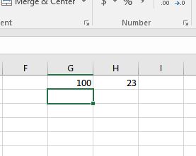 Parameter values stored in the spreadsheet