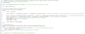 An example of tutorial 115 EasyLanguage code